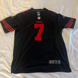San Francisco 49ers COLIN KAEPERNICK Women Jersey L Rare Black Nike On Field - Picture 1 of 13