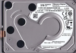 WD50NMZM-59BDAS1 sn: WXC2D6 SEP / 2023 5TB 2.5" USB-C Western Digital Spyglass-3 - Picture 1 of 5