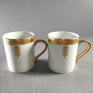 TIFFANY&CO. Gold Imperial Mugs Pair Excellent condition Authentic from Japan - Picture 1 of 13