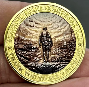20 PCS. US Military Veteran Thank You Challenge Coin Army-Navy-USAF-USMC-USCG - Picture 1 of 8