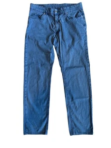 PETER MILLAR Crown Crafted Five-Pocket Pants Blue Pearl Men’s 32x32 Golf Preppy - Picture 1 of 6