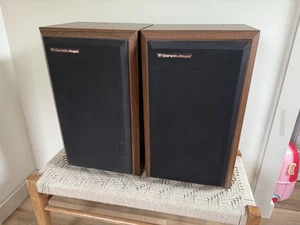 🍊Vintage Pair of Cerwin Vega Wooden Floor Speakers | Model AT-8 WORKS! - Picture 1 of 15