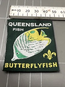 VINTAGE BOY SCOUTS PATCH CUBS BADEN POWELL VENTURERS QUEENSLAND FISH E - Picture 1 of 2