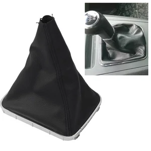 Black Leather Gear Gaiter Boot Compatible with For OPEL For Zafira B 2005 2014 - Picture 1 of 12