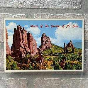 Garten der Götter Türme, CO Colorado Pikes Peak Region Vintage Postkarte UNP - Bild 1 von 11