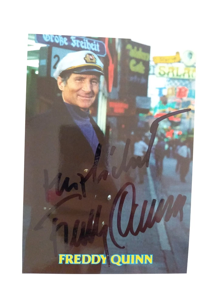 Freddy Quinn - Große Freiheit - original Autogramm - ca. 15x10cm - Autogrammkart - Bild 1 von 1