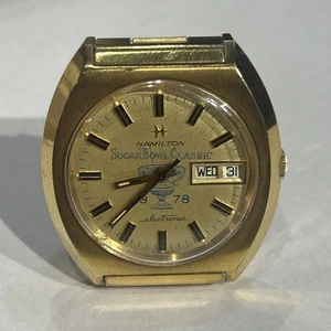1978 ALABAMA CRIMSON TIDE NCAA SUGAR BOWL CHAMPIONSHIP Hamilton electric WATCH - Picture 1 of 21
