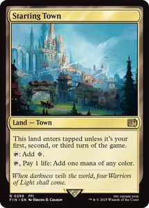 Starting Town 0289 ~ **Foil** Rare MTG Final Fantasy - Picture 1 of 1