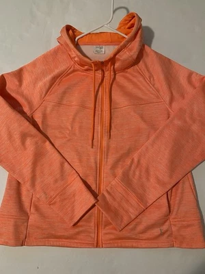 Chaqueta con Capucha Danskin Naranja Polar 100% Poliéster - Talla XXL Foto 1 de 4