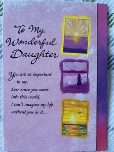 New Blue Mountain Arts Card TO MY WONDERFUL DAUGHTER  - Picture 1 of 4