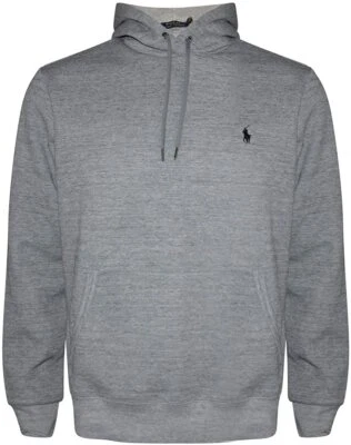 Polo Ralph Lauren Hombre Poni Clásico Pullover Polar Sudadera con Capucha Negro Doble Tejido  Foto 1 de 2