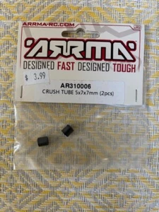 Arrma Part #AR310006: Tubo di schiacciamento 5x7x7 mm (2 pezzi); Vorteks/Fury/RaiderXL Mega - Foto 1 di 1