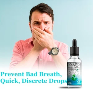 Oceanic Breath Fresh Fusion Drops 30ml - Long Lasting Fresh Breath, Discrete - Picture 1 of 4