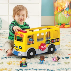 Fisher Price Little People Big Amarillo Autobús Escolar Juego Niños Divertido Juego Juguete Regalo - Imagen 1 de 13