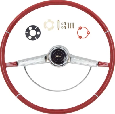 Kit de volante rojo OER para modelos Chevrolet Impala Bel Air y Biscayne 1966 Foto 1 de 3