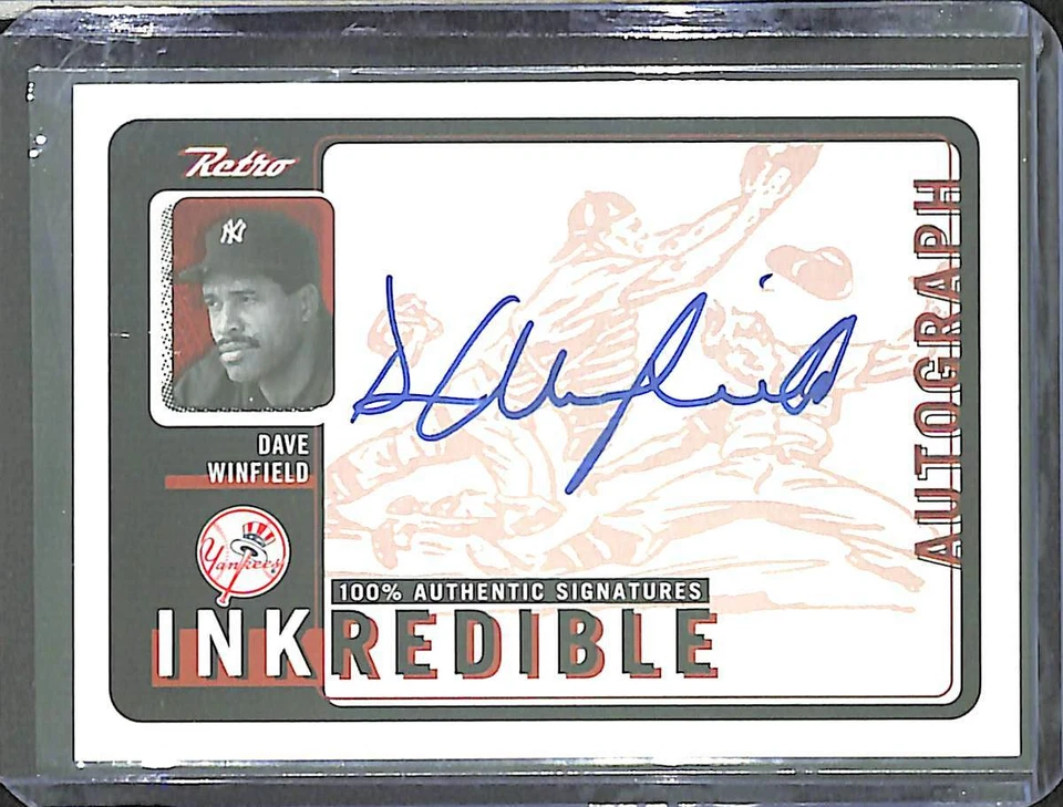 1999 Upper Deck Retro INKREDIBLE Autograph #DW Dave Winfield - Image 1 of 2