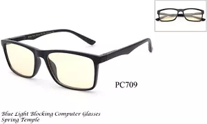Gaming Glasses Computer Blue Light Blocking Anti Fatigue UV Protection Filter - Picture 1 of 8