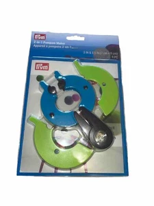 Bommel Bommel Maker 3 Zoll & 3,5 Zoll mit Bedienungsanleitung NEU - PRYM 2 IN 1 - Bild 1 von 1