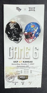 Boleto conmemorativo 2023 NCAA Kansas Jayhawks vs UCF Knights 7/10/23 - Imagen 1 de 1