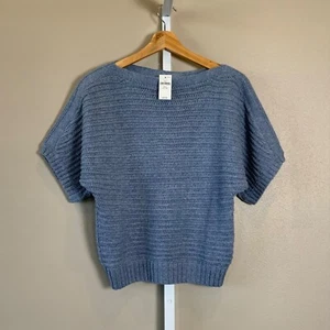 NWT Girl’s GAP Dusty Blue Boatneck Dolman Sleeve Pullover Knit Sweater, XXL - Picture 1 of 24