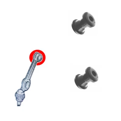 silentblocs des deux bras avant pour Fiat 127, Fiorino, Autobianchi A112 - Photo 1/3