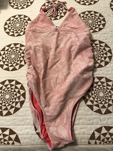 Gap Kids pink halter one piece swimsuit size medium 8 - Picture 1 of 5