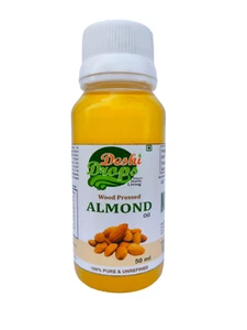 Deshi Drops Pure & Unrefined Cold Pressed Virgin Almond Oil | 50 ML - Picture 1 of 3