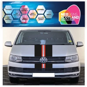 Volkswagen Transporter Caddy Front and Rear Van Stripes Graphics Stickers VW01 - Picture 1 of 3