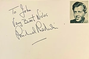 MICHAEL MEDWIN Autograph SIGNED 4x6 CARD NEVER SAY NEVER AGAIN SCROOGE VERZI - Picture 1 of 3