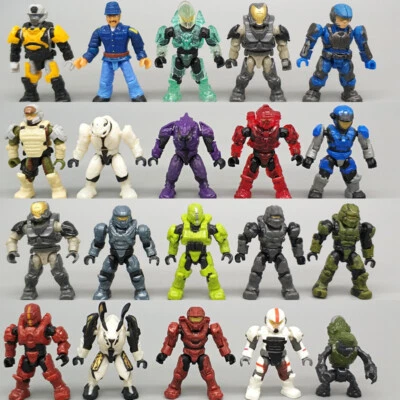 Mega Construx Bloks Halo Raider Human Soldier Master Chief Spartan Elite Figure - Image 1 of 4