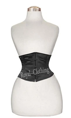 Corsé de satén debajo del busto entrenamiento cintura doble acero deshuesado cintura 8079S Foto 1 de 4