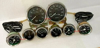 Smiths-52mm-Kit-Temp-Oil-Fuel-Oil Temp Volt +Amp +rpm+speedometer 85 mm - Image 1 of 3