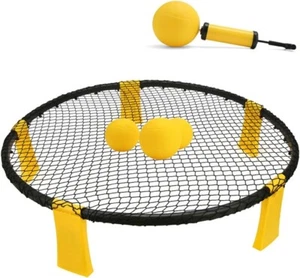 Spike Game Ball Include Playing Round Net 3 Balls Carrying Bag and Rules Set Kit - Picture 1 of 3