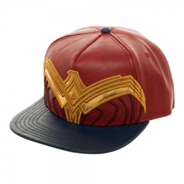 Bioworld Wonder Woman Suit up Applique Snapback Baseball Hat