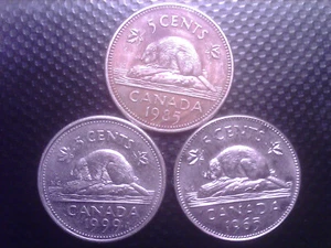 CANADA 5 CENTS 1965 1985 1999 MAY27F - Picture 1 of 2
