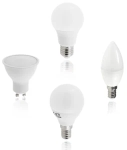 LED Glühlampe E14 E27 Kerzenlampe Sockel 6W Birne energiesparend warmweiß Set - Bild 1 von 11