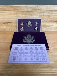 1987 S PROOF Set in Original Box US Mint with COA (5 Coin Set) - Picture 1 of 6