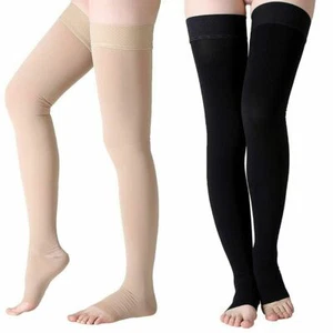 Calze a compressione medica alta coscia 23-32 mmHg calze di supporto vene varicose - Foto 1 di 16