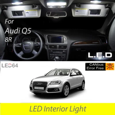 Kit 14 Bombillas Con LED Blanco Iluminación Interior Cabina para Audi Q5 8R - Imagen 1 de 3