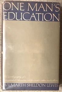 LEWIS "ONE MAN'S EDUCATION" 1967 1ST ED SIGNED HC/DJ NF/VG WALPOLE COLLECTOR - Picture 1 of 2