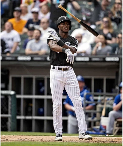 Tim Anderson Chicago White Sox Unsigned Two-Run Home Run Bat Flip Photograph Cover