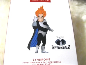 2024 Hallmark SYNDROME from DISNEY/PIXAR'S "THE INCREDIBLES" 20TH ANN - LIMITED - Picture 1 of 1