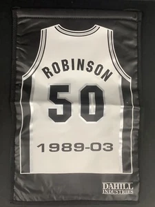 David Robinson San Antonio Spurs Ruhestand Banner 1989-2003 Basketball HOF - Bild 1 von 2