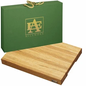 Luxury Mauricio Oak Edge Grain Handmade Cutting Board Made in the USA - Picture 1 of 12