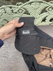 SlowTon Pet Sling Carrier Negro - Bolso de hombro manos libres para perros/gatos pequeños - Imagen 1 de 4