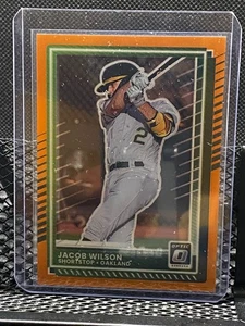 Jacob Wilson 2025 Donruss Optic Orange #76/199 #76 - A's - Picture 1 of 2