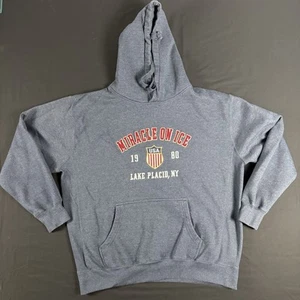 LAKE PLACID 1980 EE. UU. HOCKEY OLÍMPICO Bordado XL Sudadera con Capucha - Imagen 1 de 14