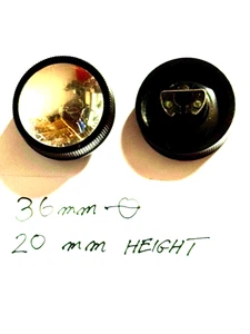 Pair of plastic push-on radio knobs 36mm Diameter 20mm High - Picture 1 of 1