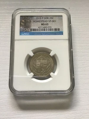 2015 P Homestead DDR 25C MS63 NGC - Image 1 of 2
