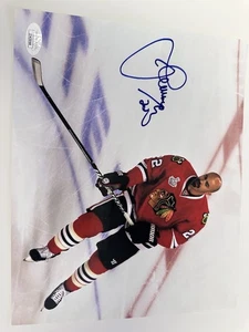 Jamal Mayers signed Chicago Blackhawks 8x10 photo autographed Hawks - Picture 1 of 3